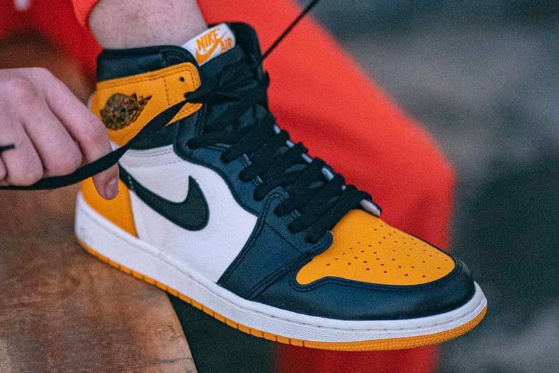 Air Jordan 1 Retro High OG 最新配色「Yellow Toe」細節近賞