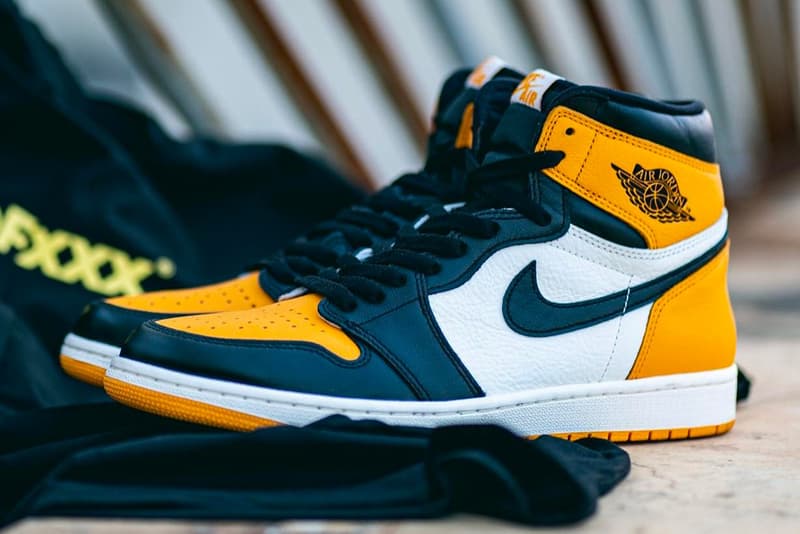 Air Jordan 1 Retro High OG 最新配色「Yellow Toe」細節近賞