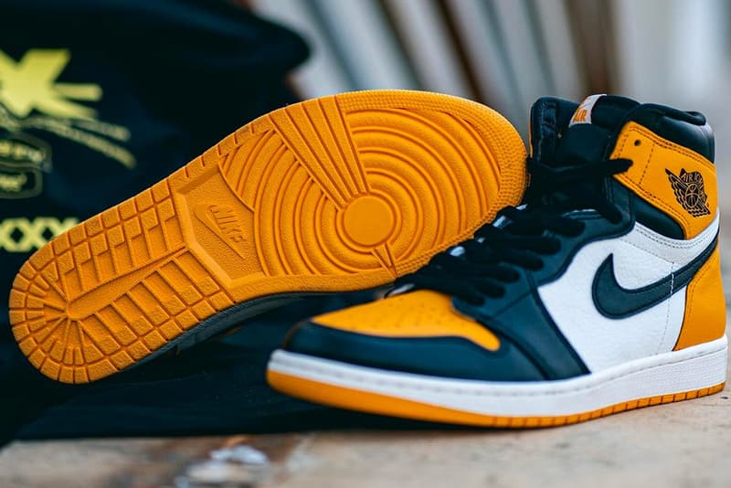 Air Jordan 1 Retro High OG 最新配色「Yellow Toe」細節近賞