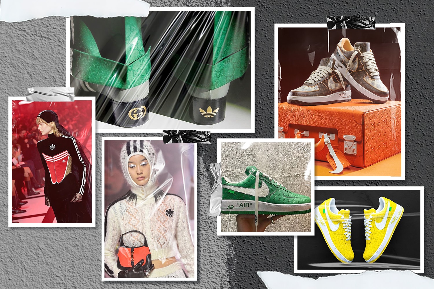 多角度对比 Gucci x adidas 与 Louis Vuitton x Nike｜时装屋与运动品牌联名新纪元