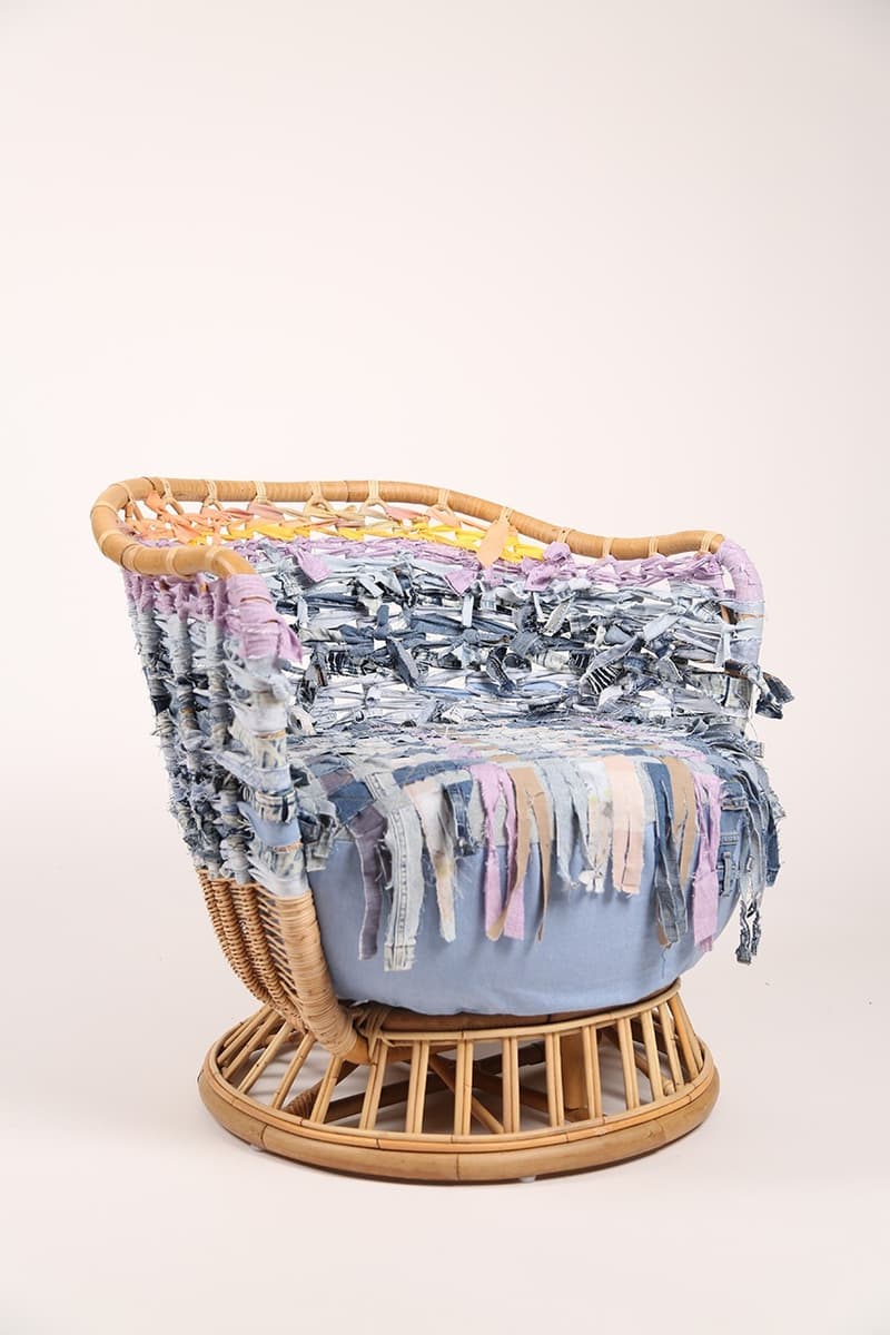 设计师 Camella Ehlke 使用 Off-White™ 废弃面料制作座椅套件