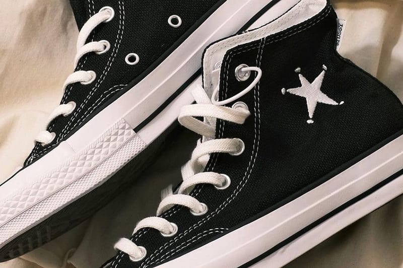 近赏 Stüssy x Converse Chuck 70 Hi 黑白鞋款