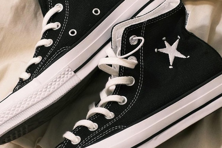 近赏 Stüssy x Converse Chuck 70 Hi 黑白鞋款