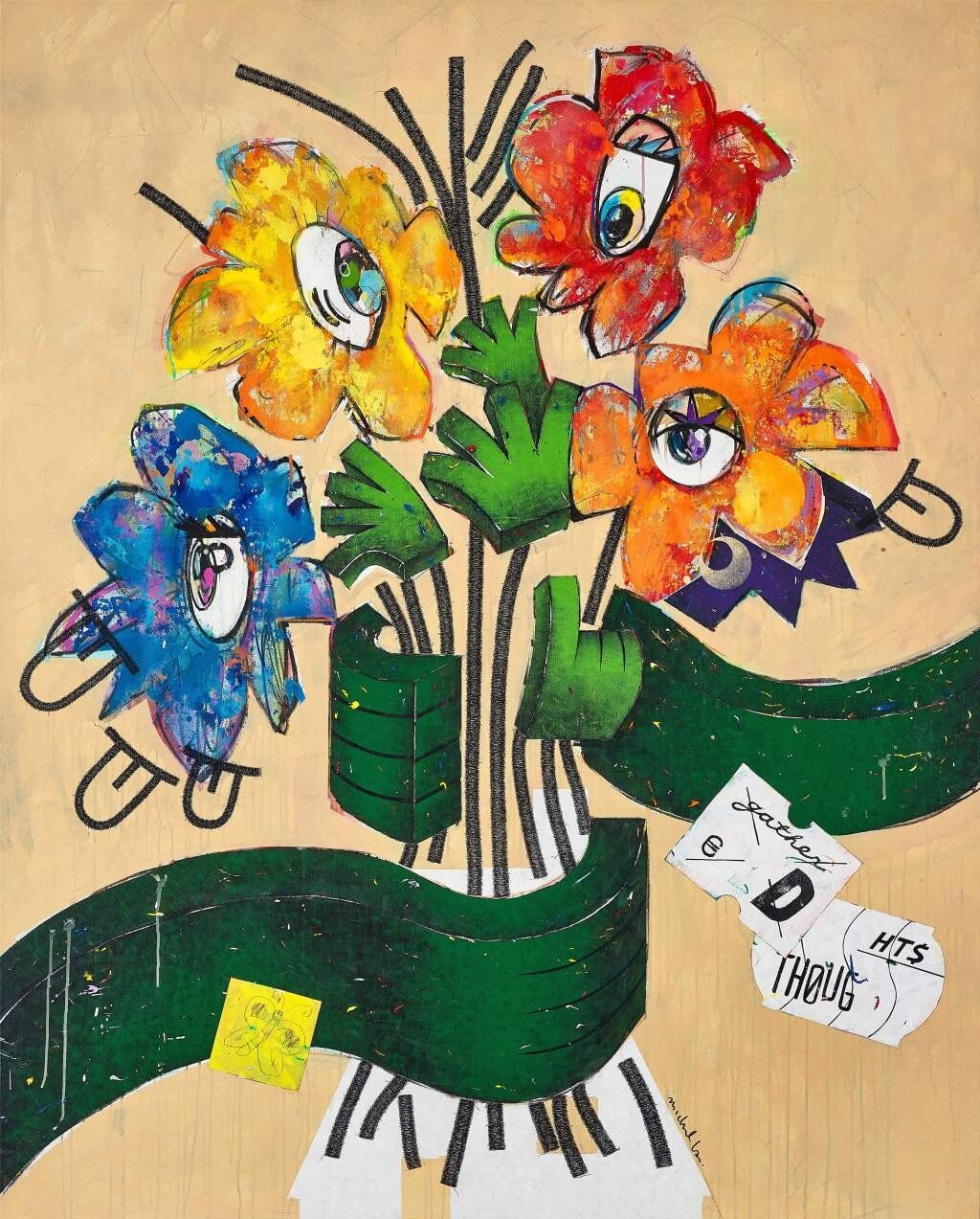 Michael Lau 捐贈畫作《集思廣益 · 花卉系列 · 2022》於 Sotheby's 進行慈善拍賣