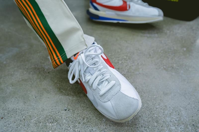 sacai x Nike Cortez 联名鞋款上腳图集