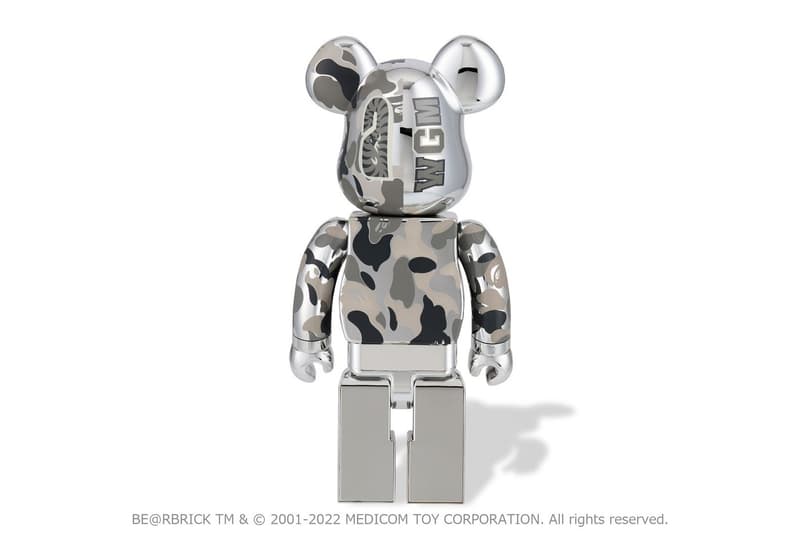 Medicom Toy 攜手 A BATHING APE®︎ 打造金銀兩色 BE@RBRICK 公仔