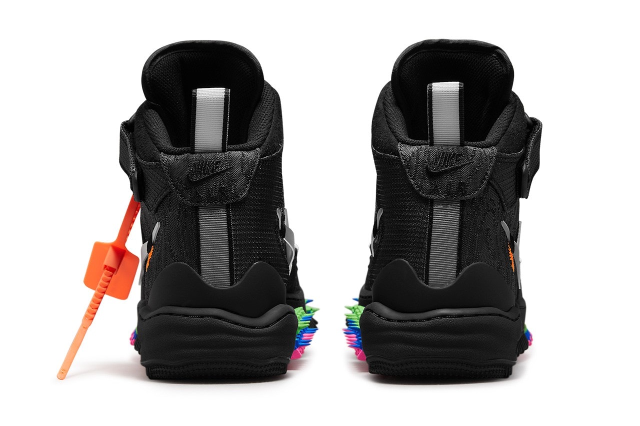 Off-White™ x Nike Air Force 1 Mid「Black」联名鞋款官方圖释出