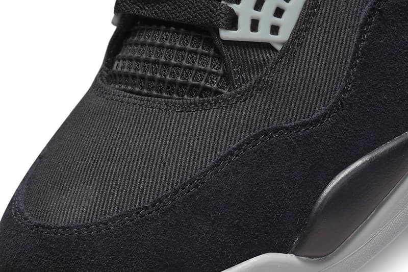 Air Jordan 4 最新配色「Black Canvas」官方圖释出