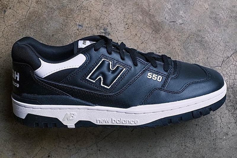 COMME des GARÇONS HOMME x New Balance 550「Black」联名鞋款曝光