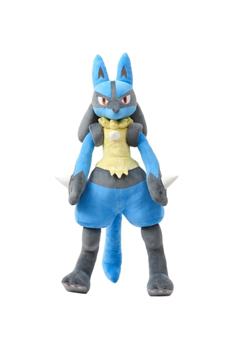 Pokémon 官方推出 1:1 尺寸等身 「Lucario 路卡利欧」毛绒玩偶