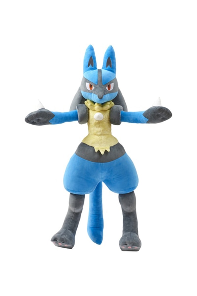 Pokémon 官方推出 1:1 尺寸等身 「Lucario 路卡利欧」毛绒玩偶