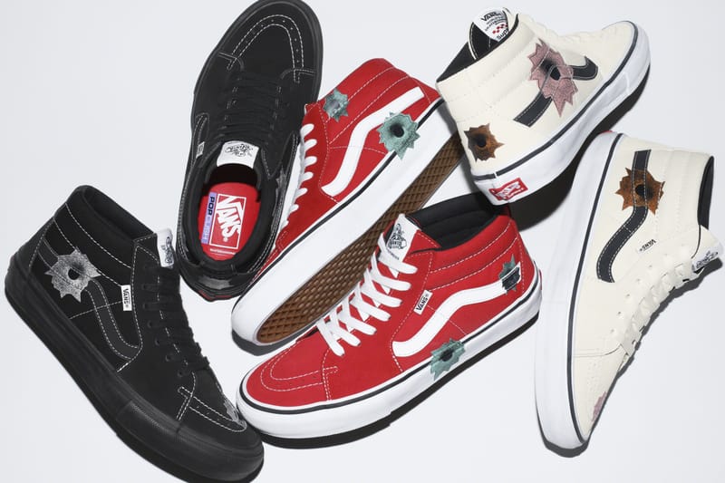 Supreme x Vans x Nate Lowman 三方联名 Skate Grosso Mid 系列正式发布
