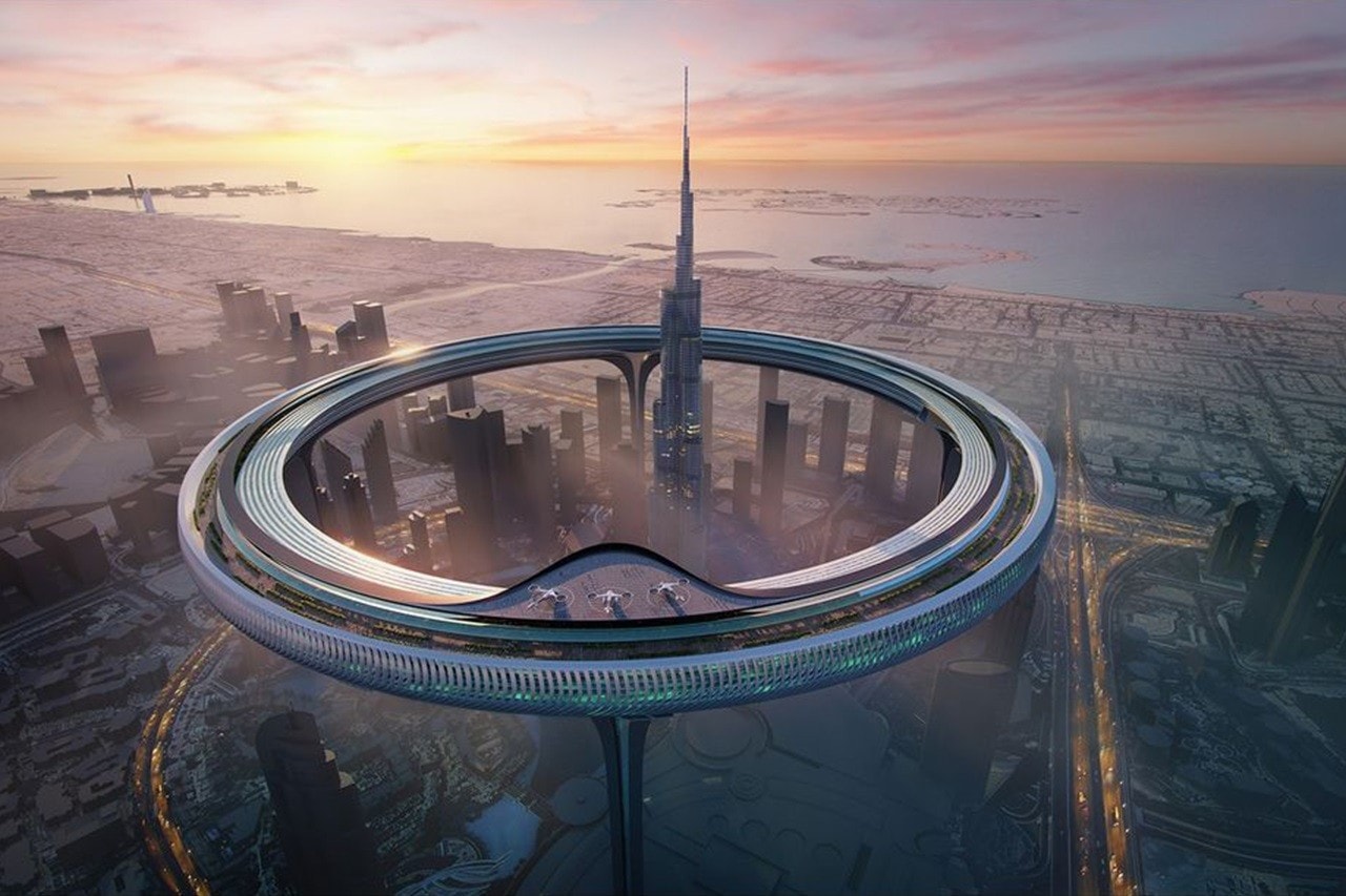 杜拜建築公司打造 550 米高巨型環狀概念建築「Downtown Circle」