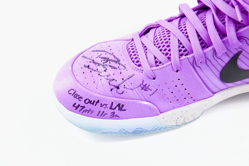 Devin Booker 親筆簽名實戰用 Nike Kobe 4 Protro 即將展開拍賣