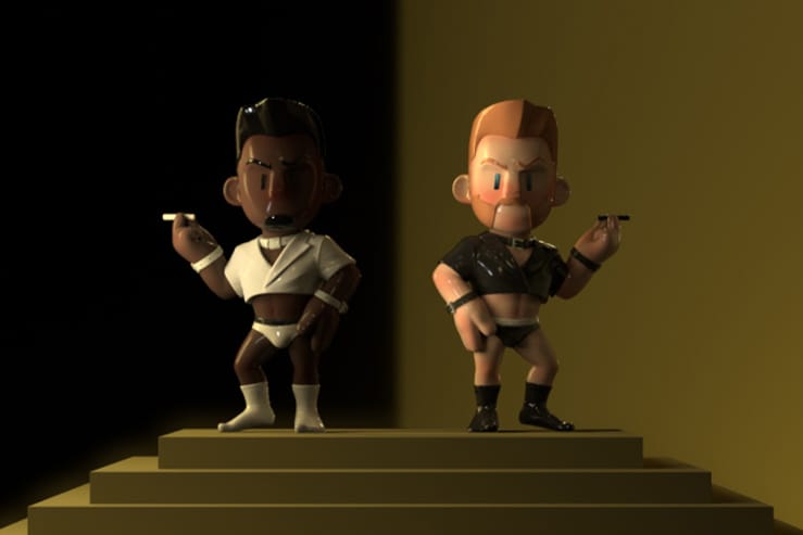 璞履 POUR LUI x DON DON「THE SMOKERS」联名玩偶登场