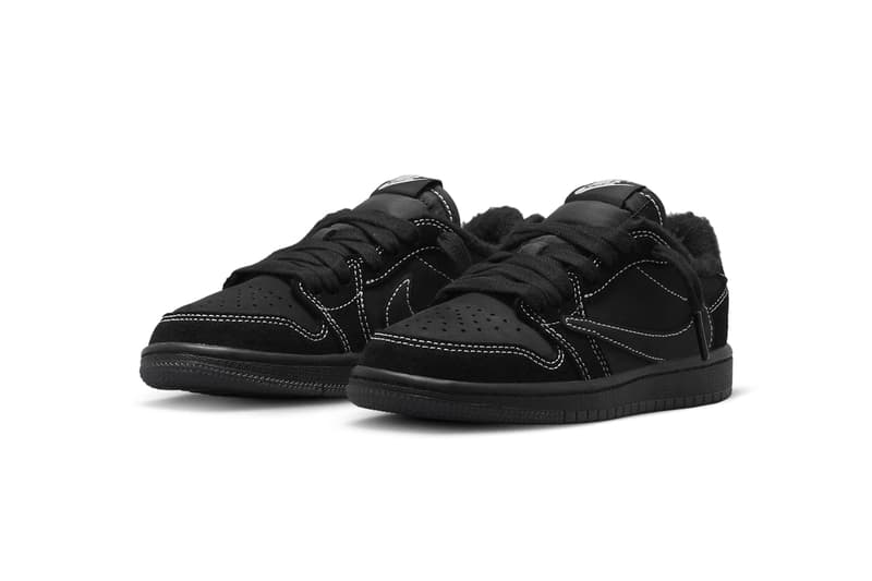 Travis Scott x Air Jordan 1 Low「Black Phantom」幼兒尺碼官方圖輯亮相