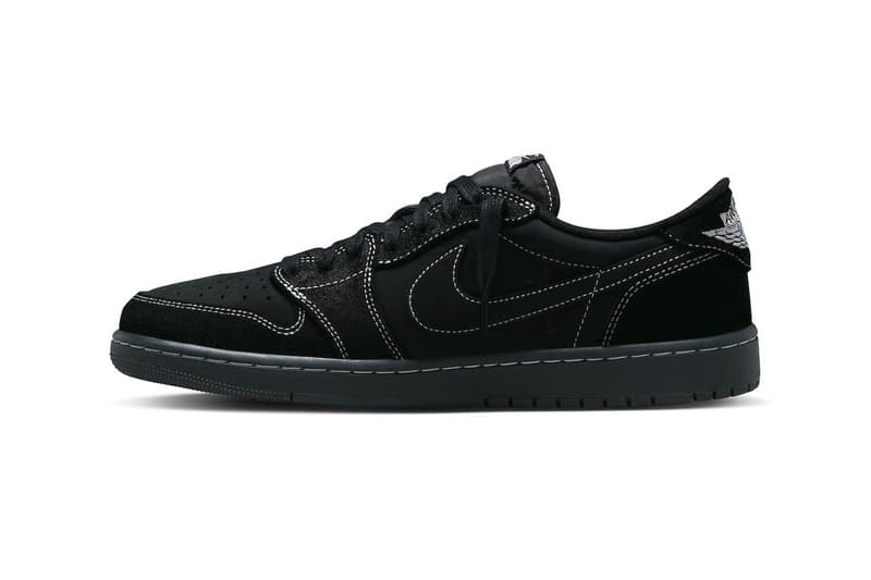 Travis Scott x Air Jordan 1 Low OG SP「Black Phantom」官方圖輯正式公開