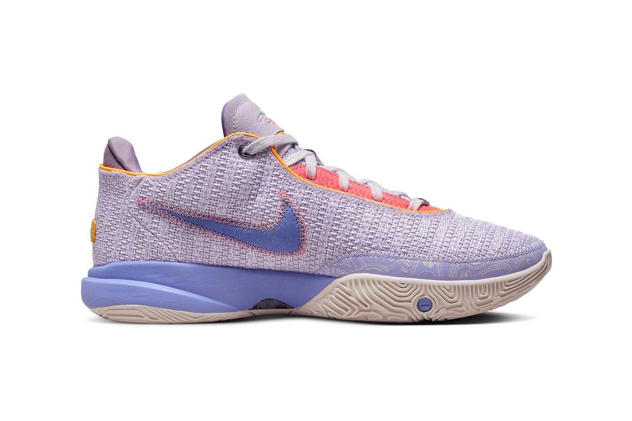 LeBron James 最新世代戰靴 Nike LeBron 20「Violet Frost」正式登場