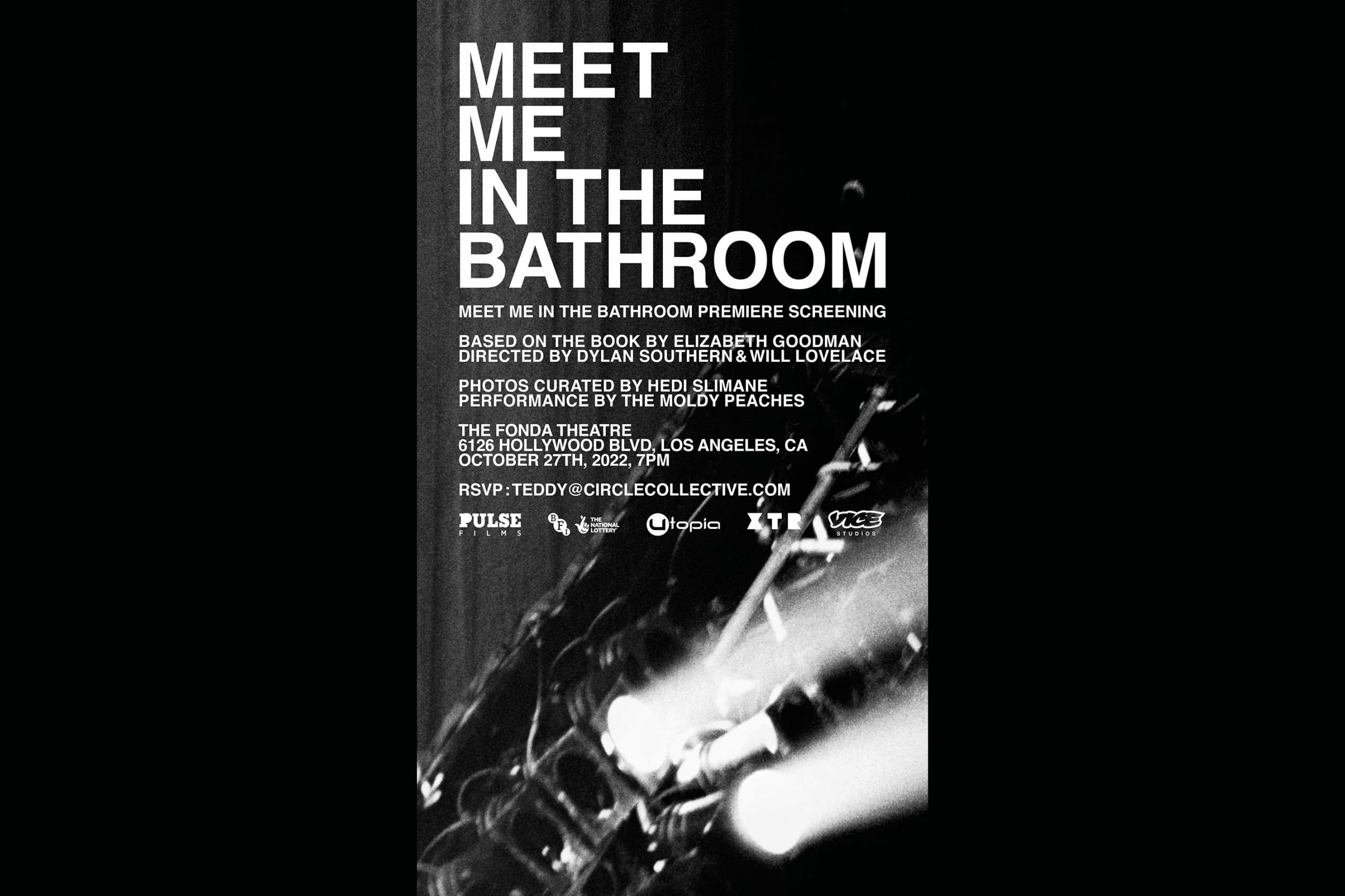HEDI SLIMANE 为纪录片《Meet Me in the Bathroom》打造限量版海报