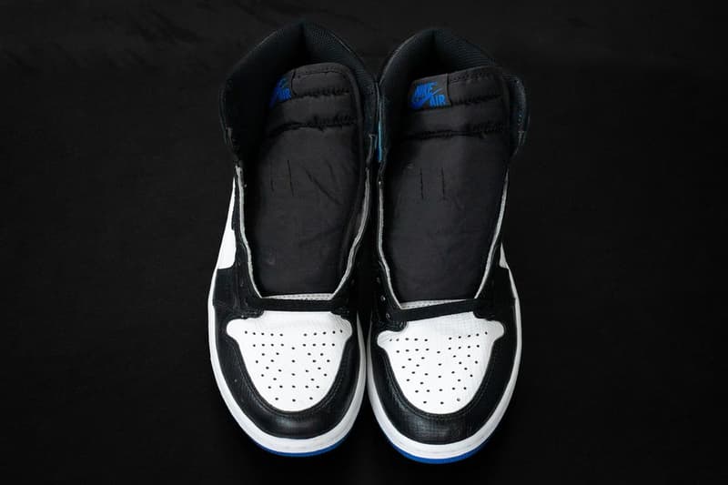 Louis Vuitton Epi 皮革材質 fragment design x Air Jordan 1 樣品曝光