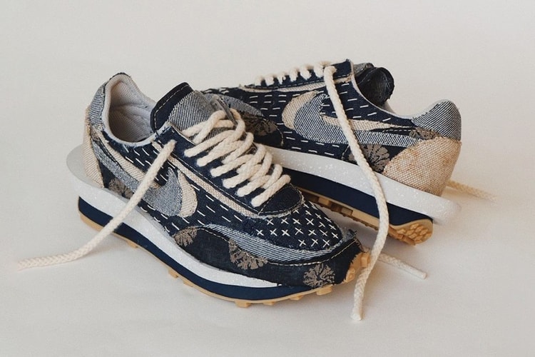 設計師打造 sacai x CLOT x Nike LdWaffles 全新「Dark Indigo Boro」定製鞋款