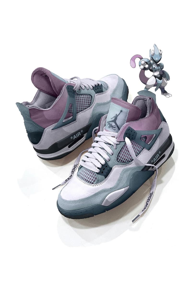 設計師打造 Air Jordan 4 全新「裝甲超夢 Mecha Mewtwo」主題定製配色