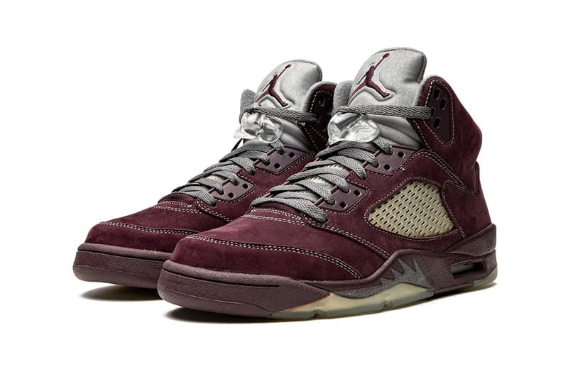 Air Jordan 5 最新復刻配色「Burgundy」官方圖輯、發售日期正式公開