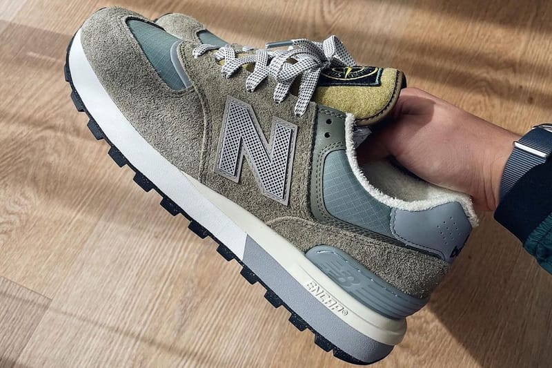 近賞 Stone Island x New Balance 574 最新联名鞋款實鞋細節