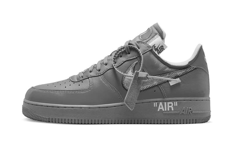 Off-White™ x Nike Air Force 1「Grey」全新配色或將為法國獨佔發售