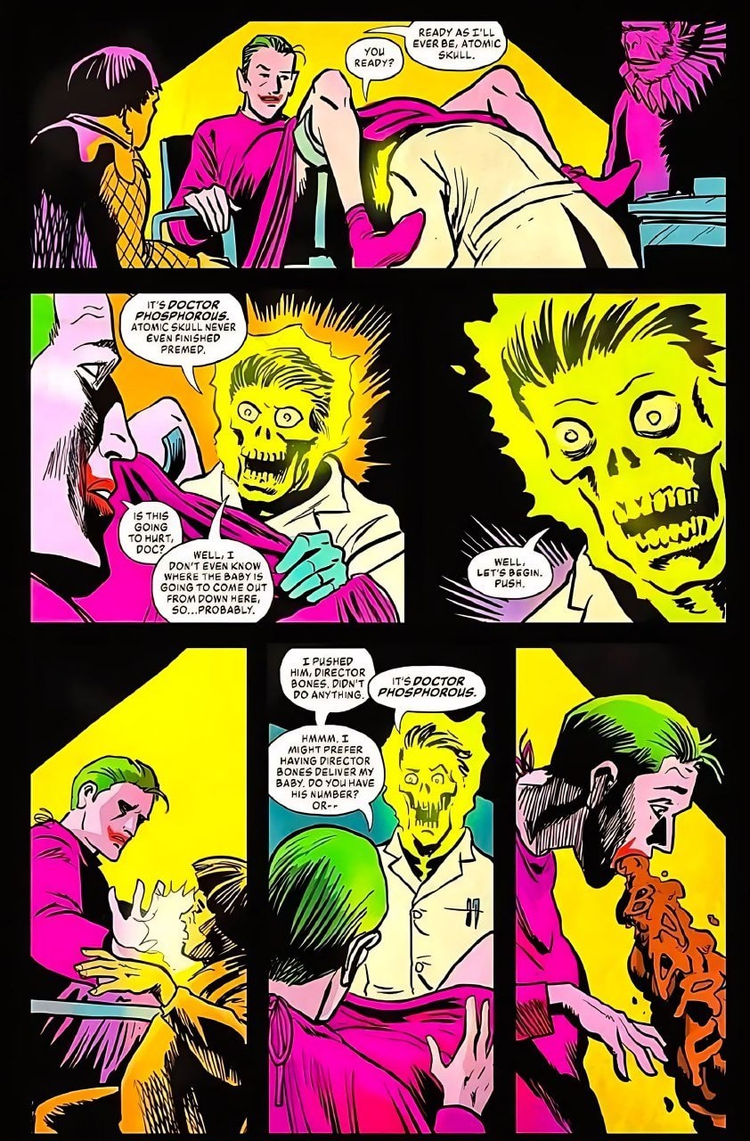 「小丑 Joker」於 DC Comics 最新一期漫畫中意外懷孕并生下小孩