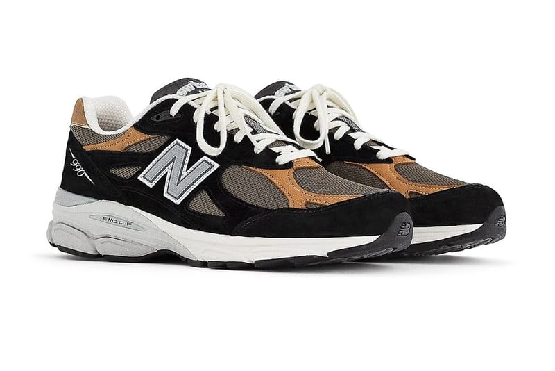 率先近賞 New Balance 990v3 MADE in USA 全新配色「Black/Tan」