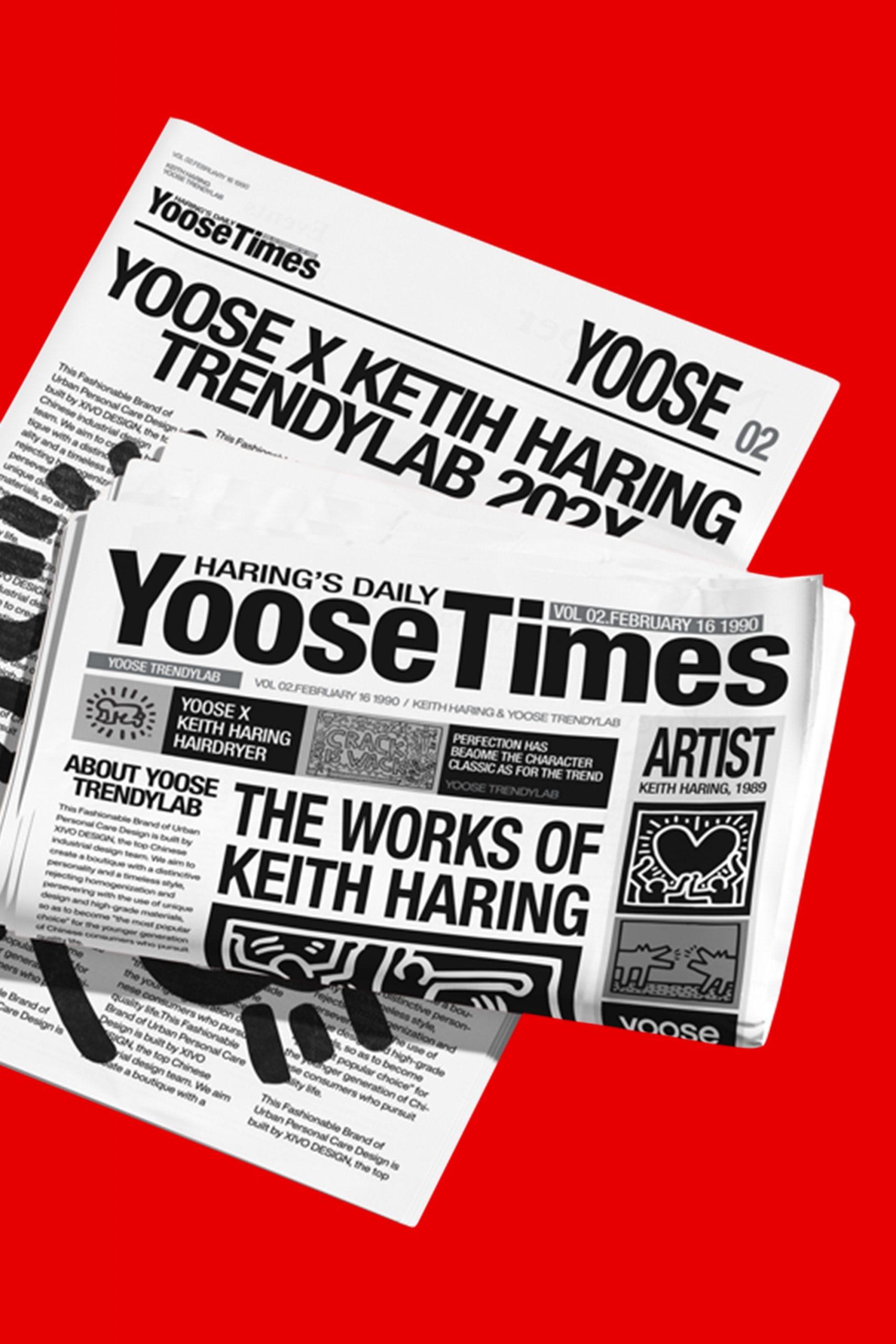 yoose x Keith Haring 联名吹风机登场