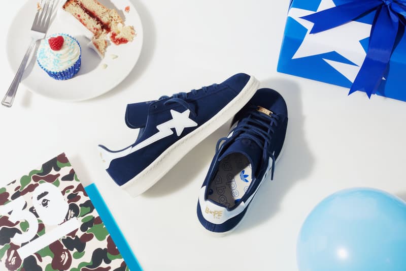 BAPE® x adidas Originals 全新 CAMPUS 80S 联名鞋款即将发售