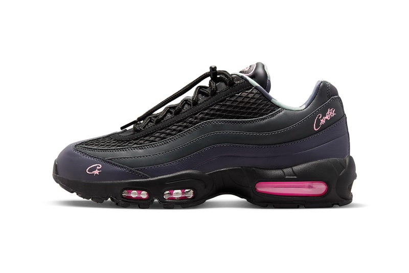 率先近赏 Corteiz x Nike Air Max 95 联名系列黑粉配色「Pink Beam」