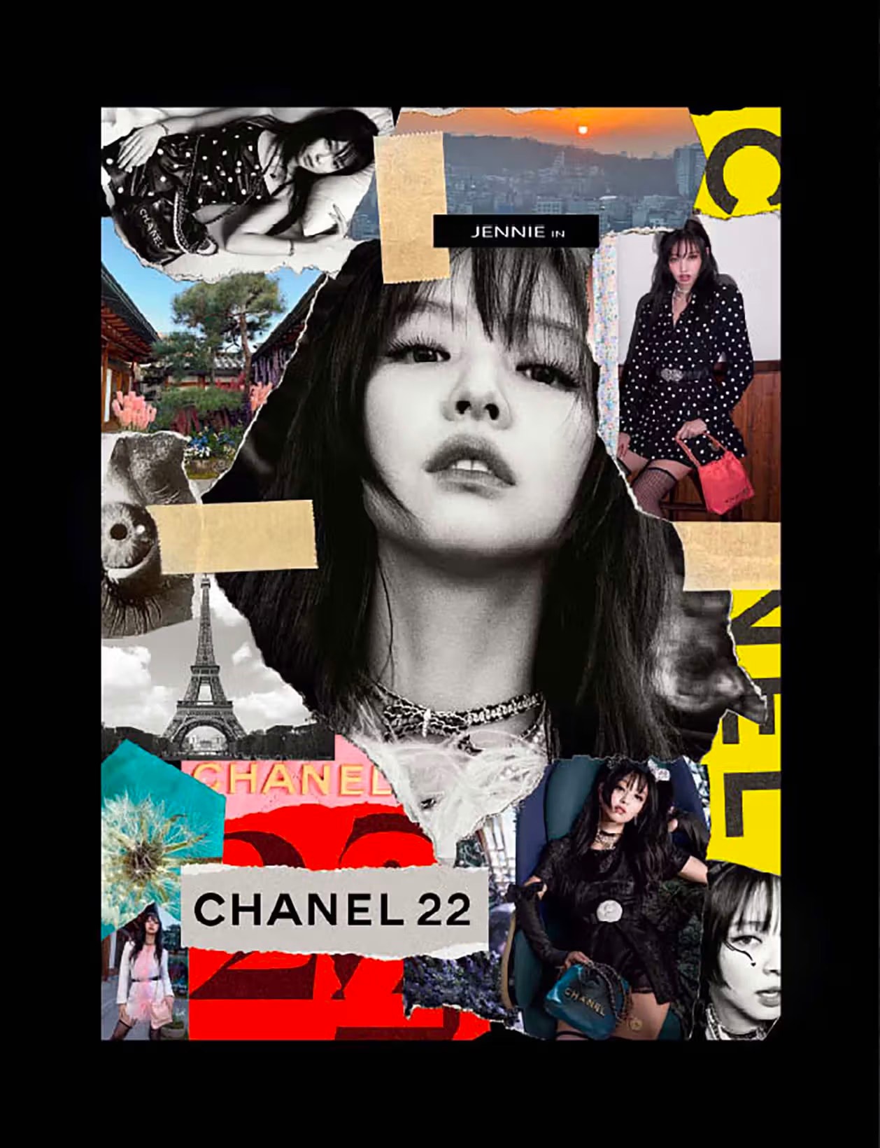BLACKPINK 成員 Jennie 出鏡拍攝 CHANEL 22 系列包款最新形象廣告