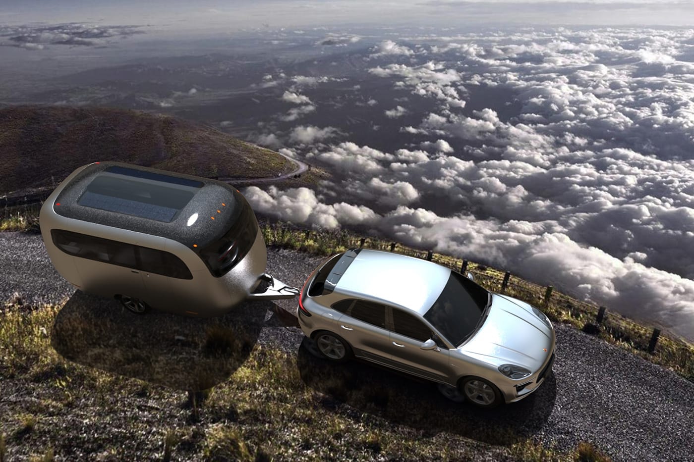 Airstream 携手 Porsche 打造全新豪华概念「旅行拖车」