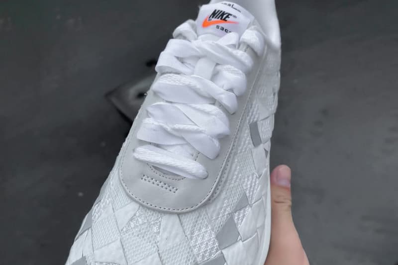 率先预览 sacai x Nike LDV Waffle Woven「White」联乘鞋款