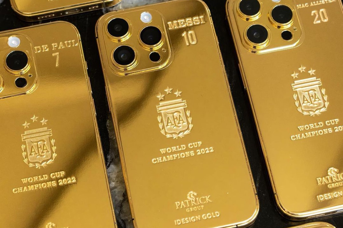 Lionel Messi 贈送阿根廷全隊價值 £175,000 英鎊 24K 鍍金 iPhone 14 Pro