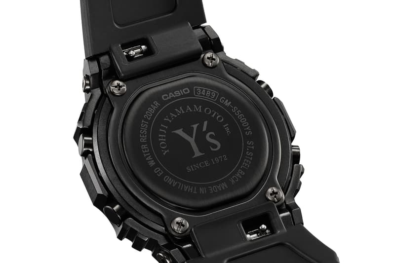 Y's x G-Shock GM-S5600YS-1 全新聯名錶款正式發佈