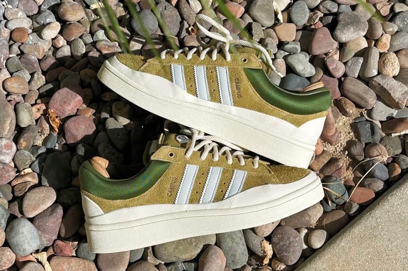 Hypebeast 近賞 Bad Bunny x adidas Campus Light「Olive」联名鞋款