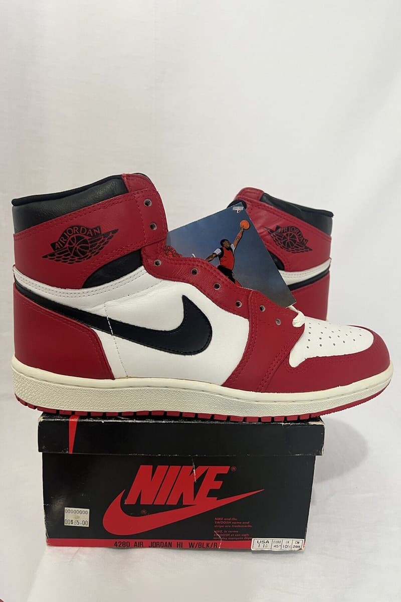 全套 1985 年 Air Jordan 1 OG 元祖系列球鞋現正拍賣中