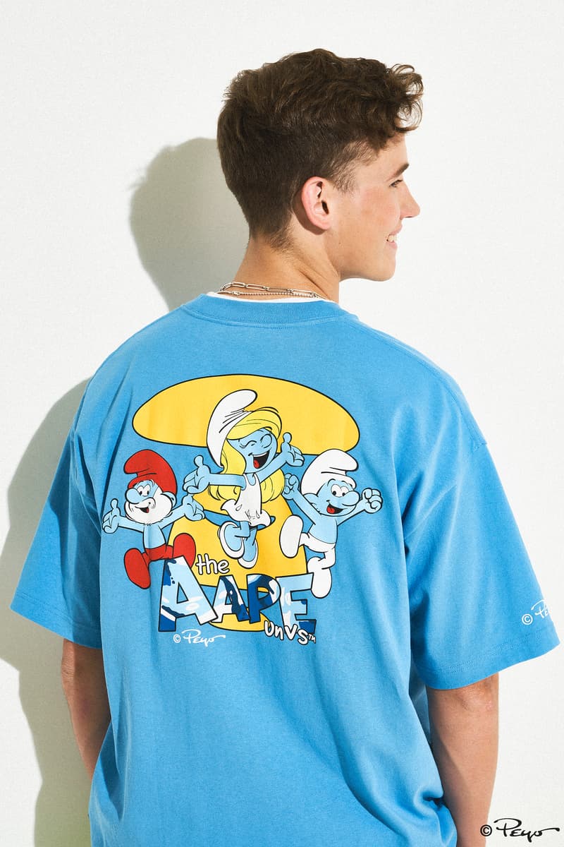 The Smurfs x AAPE 2023 联名系列发布