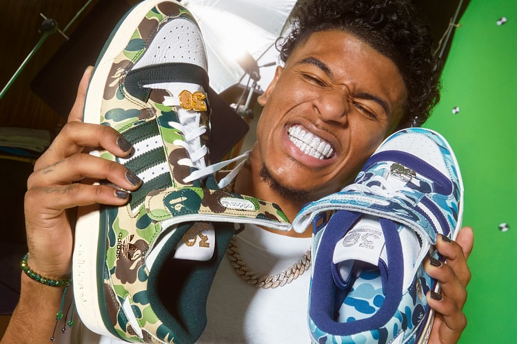 adidas Originals 携手 BAPE® 打造全新 Forum 鞋款