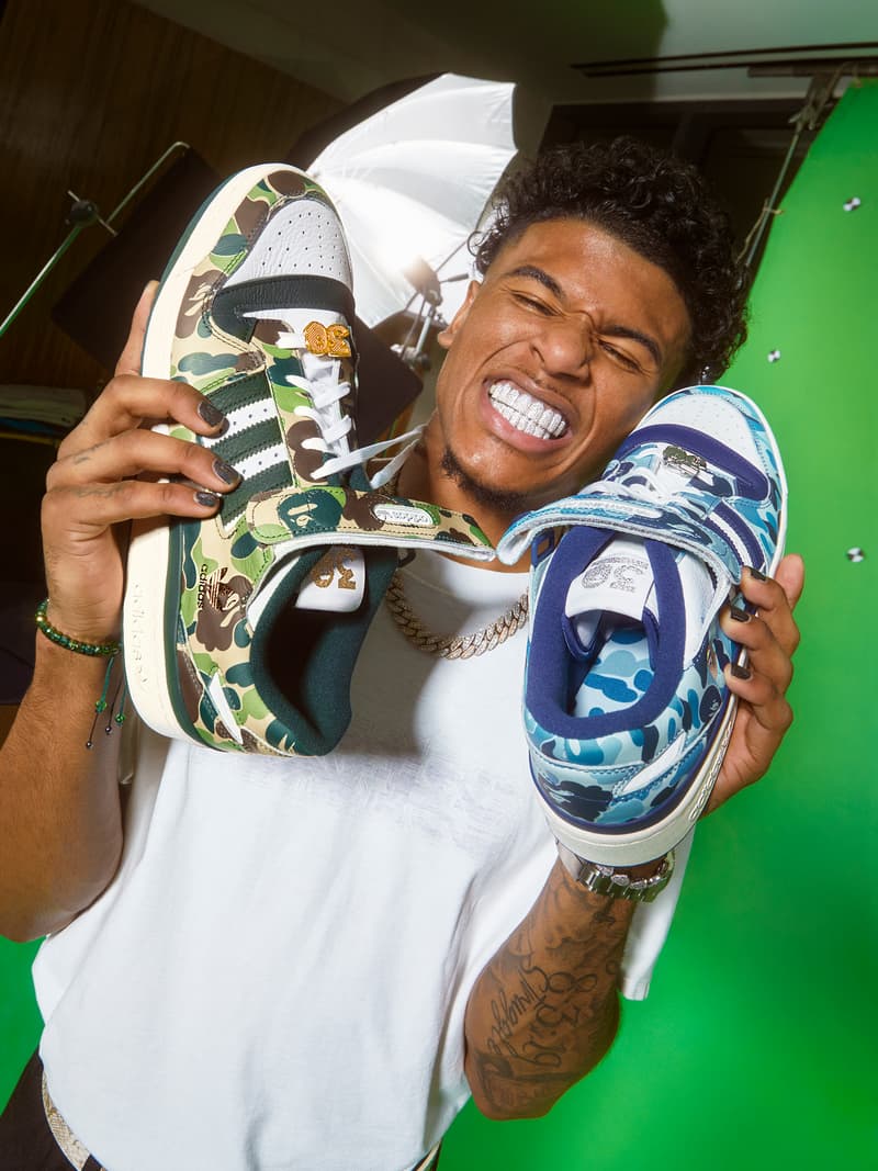 adidas Originals 携手 BAPE® 打造全新 Forum 鞋款