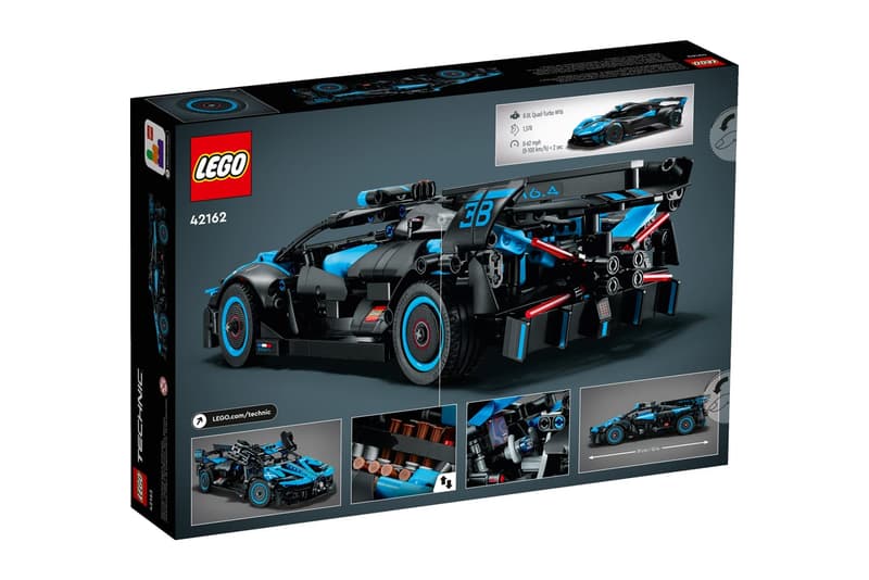 LEGO Technic 推出 Bugatti Bolide 积木模型全新配色「Agile Blue」