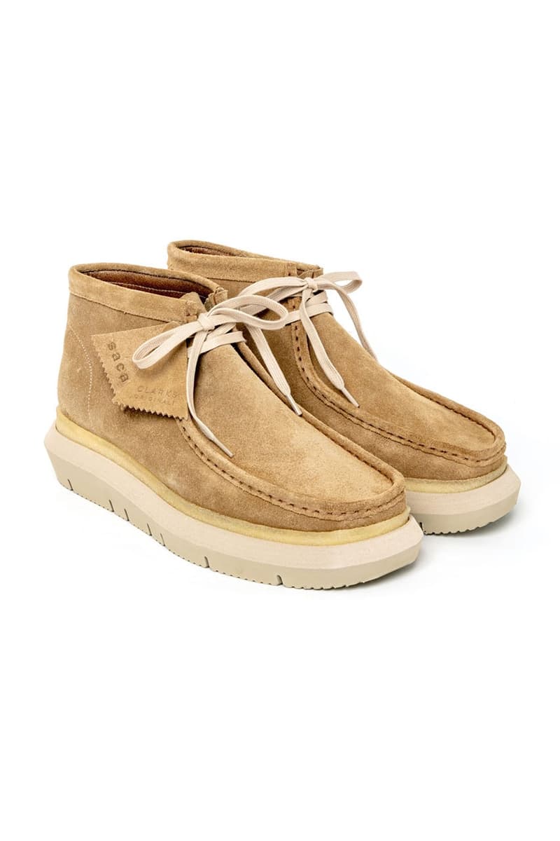 sacai x Clarks Originals Wallabee 最新联名鞋款正式登场