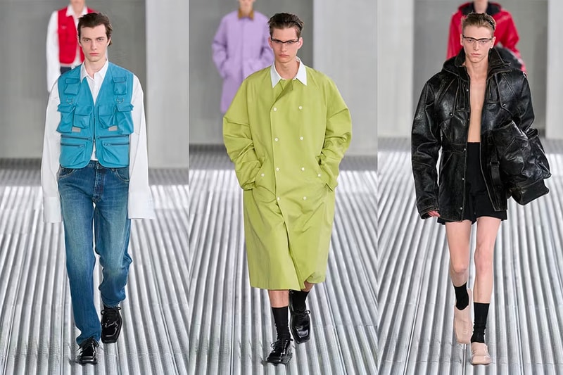 Raf Simons 与 Miuccia Prada 共同打造 Prada 2024 最新男装系列大秀