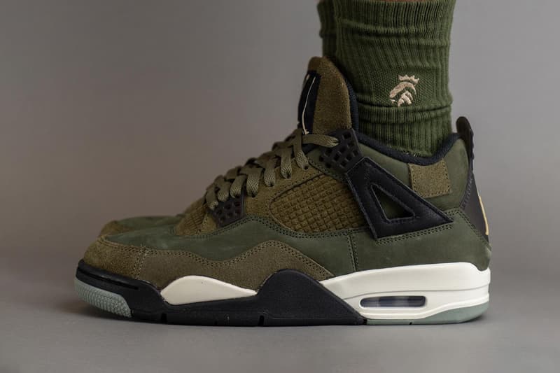 近賞 Air Jordan 4 Craft「Medium Olive」上腳圖輯