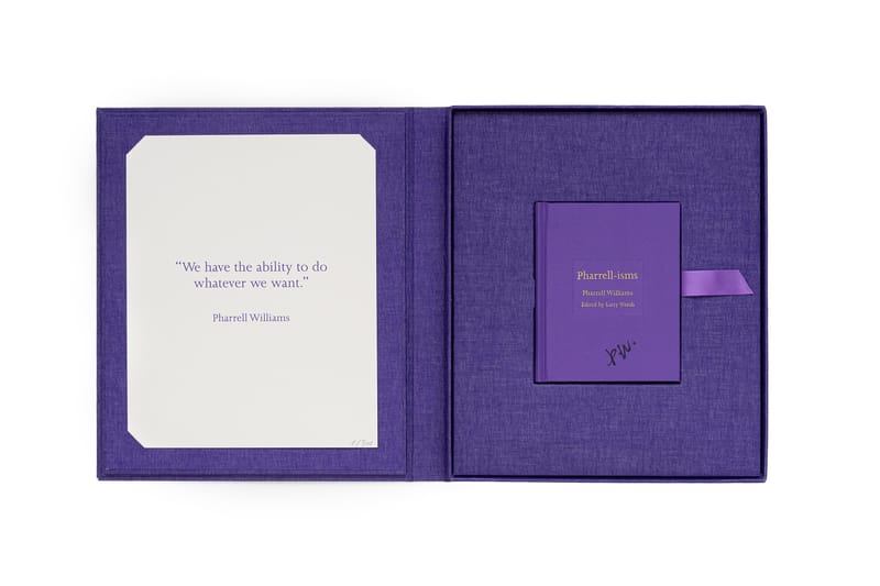 No More Rulers 攜手 Pharrell Williams 合作書籍《Pharrell-isms》正式推出限量盒裝簽名版