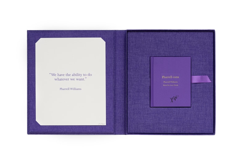 No More Rulers 携手 Pharrell Williams 合作书籍《Pharrell-isms》正式推出限量盒装签名版 No More Rulers 携手 Pharrell Williams 合作书籍《Pharrell-isms》正式推出限量盒装签名版